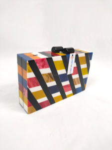 Sac à main en résine imperméable vintage bohème tendance avec chaînes pour femmes, pour les fêtes et les mariages, vente en gros en provenance d'Inde, pochette pour femmes - Product Image 4