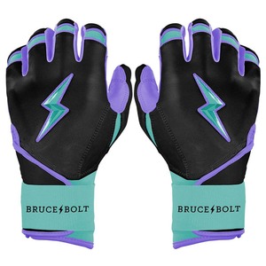 Adult Baseball Batting Gloves <b>Hook</b> Loop Closure Ambidextrous Lightweight Durable Flexible Breathable Leather Non-Woven Fabric - Product Image 1