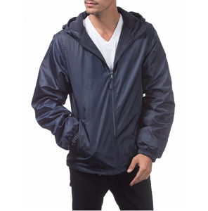 Ensemble survêtement tendance pour homme : veste coupe-vent en polyester et short, avec fermeture éclair intégrale, en nylon - Product Image 3
