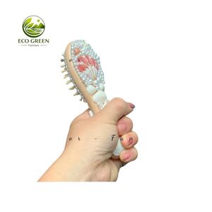 Peineta de Conchas Hecha a Mano con Perlas Naturales, Accesorio para el Cabello para Bodas en la Playa, Regalo Decorativo Costero de Sirena, OEM - Product Image 3