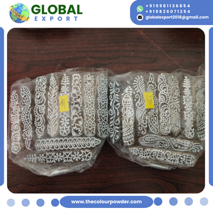 Tampons encreurs en bois pour henné, inspirés du patrimoine, écologiques, modernes, motifs mandala et ethniques, durables et réutilisables pour l'art corporel - Product Image 6