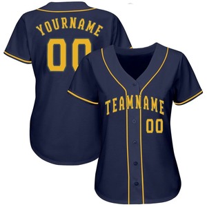 Camiseta de Fútbol Personalizada para Mujer, Uniforme de Equipo Azul Marino y Dorado de Verano, Sublimada, Transpirable, de Secado Rápido, para Entrenamiento - Product Image 1