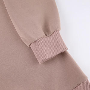 Oversized Turtleneck Sweatshirt Set Solid Color Fleece <b>Pullover</b> Long Sleeve Unisex Autumn Wear - Product Image 4