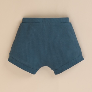 Pantalones cortos de mezclilla con cordón de elastano de bambú orgánico de calidad superior con cintura elástica - Product Image 2