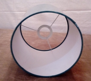 Cylinder Fabric LampShade Plaid Pattern <b>Rustic</b> Design Easy Installation Lamp Accessory for Table and <b>Desk</b> Lamp with harp fitting - Product Image 1