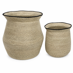 Rustic <b>Plant</b> Fiber Storage <b>Baskets</b> Set Bowl Shape Eco-Friendly Home Decoration Neatening Big Organization <b>Basket</b> - Product Image 1