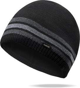 <b>Men</b> Winter Warm Knitted Beanie Hat | Plain Skull <b>Cap</b> with Cuff | Custom Available - Product Image 1
