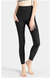 Women's Activewear Leggings Set Yoga Pants Solid Spandex/Nylon High Quality Quick Dry Breathable Sustainable Wholesale - Product Image 5