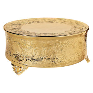 Support à gâteau carré en aluminium gaufré uni poli pour la cuisine et les ustensiles de cuisson de table support à gâteau fait main fournisseur de gros - Product Image 6