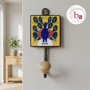 Ganchos de Pared de Cerámica Vintage con Diseño Desmontable, Ajustables y Ecológicos, Resistentes al Agua, para Almacenamiento de Ropa - Product Image 1