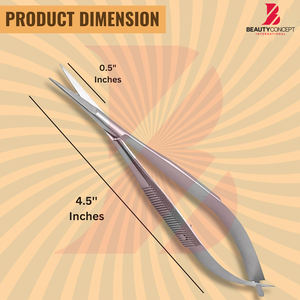 Ciseaux de beauté à ressort légers, antidérapants, durables et populaires, en acier inoxydable premium 4.5, avec logo personnalisé imprimé - Product Image 6