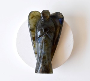 Ángeles de Labradorita Tallados en Cristal Natural de Color Gris, Estilo Europeo, para Arte y Coleccionismo - Product Image 6