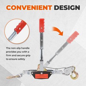 Tirador de engranajes de acero de alta resistencia con trinquete para ATV, UTV, embarcaciones, vehículos marinos y elevadores automotrices - Product Image 3