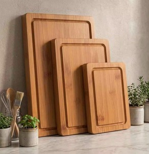 Tabla de Cortar Rectangular Premium de Madera Maciza, Duradera, con Canal para Jugos, Multiusos, para Preparación de Alimentos - Product Image 2