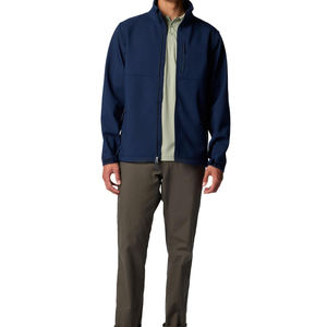 Veste softshell homme avec col montant, fermeture éclair et plusieurs poches, idéale pour la randonnée et le camping, service OEM. - Product Image 6