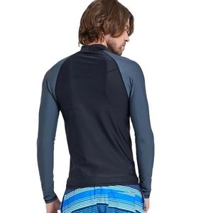 Maillots de surf et de natation pour hommes à manches longues avec logo personnalisé UPF50, en polyester anti-UV - Product Image 4
