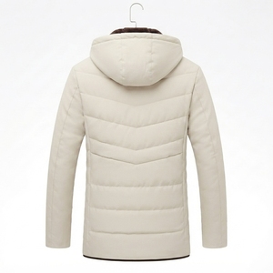 Wholesale Men's Long Insulated Hooded Embroidery <b>Winter</b> Outdoor Jacket <b>Thick</b> Warm Eco-Friendly Breathable <b>Coat</b> - Product Image 2