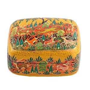 Boîte à souvenirs en papier mâché, boîte à bijoux durable pour cadeaux d'anniversaire et cadeaux de fête, belle boîte de rangement artisanale - Product Image 6