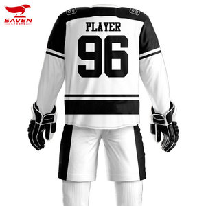 Uniformes de hockey sur glace de haute qualité, différents designs, nouveau style, broderie personnalisée, fabricants professionnels d'uniformes de hockey sur glace - Product Image 3
