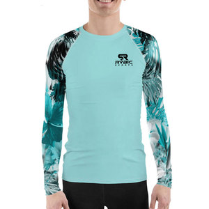 Lightweight Breathable <b>Men</b> Printing Rash Guards Standard Fit <b>Compression</b> <b>Shirt</b> With Free Design Options - Product Image 3