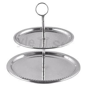 Wholesale-priced Eco-Friendly Stainless Steel Premium Heavy Round-shaped Cake Stand with Stylish Classic Design - Product Image 1