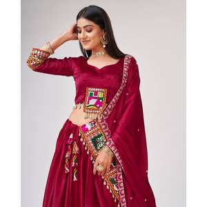 Lehenga Choli de créateur, travail Gamthi, vêtements indiens et pakistanais magnifiques - Product Image 5