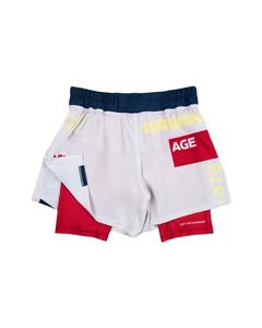 กางเกงชกมวย MMA แบบ 2-in-1 พิมพ์ลายดิจิตอลตามสั่ง พร้อมซับในรัดรูป น้ำหนักเบา ระบายอากาศได้ดี สำหรับผู้ชาย - Product Image 1