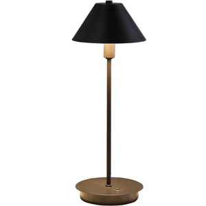 Matte Powder Coated Black Desk <b>Lamp</b> with Metal Cone Shade White Lining UL Listed G9 LED Table Light for Home Office Bedroom - Product Image 1