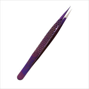 Pince à épiler courbée pour extensions de cils, marque privée, vente en gros - Product Image 3