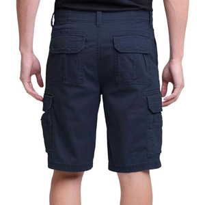 Pantalones Cortos Cargo de Color Sólido para Hombre, Cintura Media, Cierre con Cordón, Estilo Bermuda, Pantalones Casuales con Bolsillos, 100% Algodón, Secado Rápido, Lona - Product Image 2