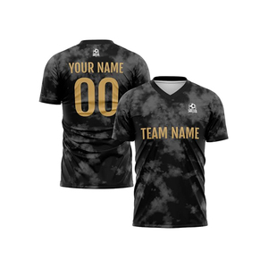 Conjunto de Camiseta y Pantalones Cortos de Fútbol Sublimados Personalizados, Cuello en V, Manga Corta, 100% Poliéster, Absorbe la Humedad, Cintura Elástica, Uniforme de Equipo para Adultos - Product Image 5