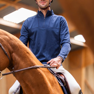 Equestrian Base Layer Shirt Full Sleeves Lightweight <b>Men</b> Performance Sweat Absorbent Horse Riding Shirt - Product Image 2