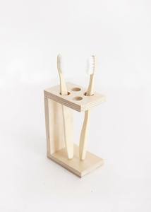 Soporte de Cepillo de Dientes de Bambú Natural, Organizador de Baño Ecológico para Hogar y Hotel - Product Image 5