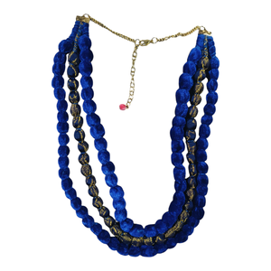 Collar llamativo con borlas chapado en oro hecho a mano para mujer, estilo bohemio, con cuentas de colores, ecológico, para fiesta de compromiso - Product Image 4