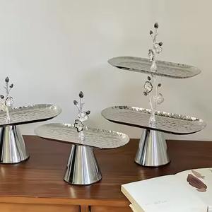 Classic Party Styling Metal Chocolate Stand Elegant <b>Sweet</b> Display Platform for Formal Dinner and Event Showcase - Product Image 6