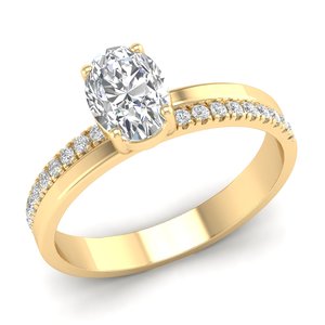 REYES High Quality 925 Sterling Silver Wedding Promise Ring For Women Classic Design GRA Certified Moissanite Fine Jewelry - Product Image 2