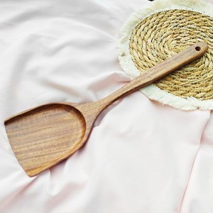 Cucharas de Madera Natural para Cocinar, Juego de Utensilios de Cocina Modernos y Sencillos Hechos de Madera Sólida, Aptos para Lavavajillas - Product Image 5