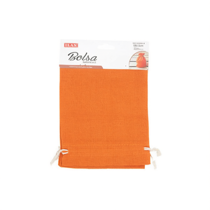 Sac en tissu Ilan 13x18 cm 2 pièces orange, sac de rangement multi-usages - Product Image 1