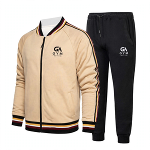 Conjunto Deportivo Masculino GYM Active de Alta Calidad, Diseño Casual con Patrón Sólido, Conjunto de Dos Piezas de Algodón con Diseño Moderno - Product Image 1
