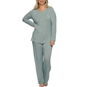 Conjunto de Pijamas de Algodón Suave de Manga Larga para Mujer, Pijamas de Algodón Modal Estampados para Mujer - Product Image 6