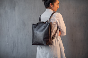 Premium Genuine Leather Fringe Handbag for Women – Vintage Boho Style Shoulder <b>Bag</b> with Tassels & <b>Studded</b> Detail - Product Image 6