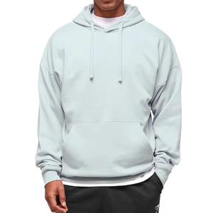 Custom Unisex Hooded Sweatshirt 100% Cotton Shark Print Heavyweight Streetwear Drop Shoulder Hip Hop Winter <b>Pullover</b> - Product Image 2