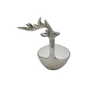 Bol en métal moderne tête de cerf, design poli, fait main, accessoire décoratif pour l'intérieur de la maison - Vente chaude - Product Image 3