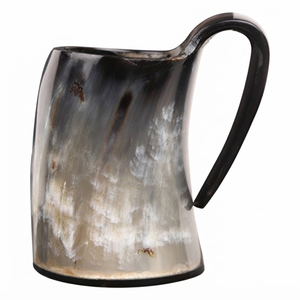 Corne à boire viking artisanale en corne de buffle naturelle, tasse de style médiéval, sans danger pour les aliments, pour bière, ale ou hydromel, idéale pour la décoration de bars et de fêtes - Product Image 5