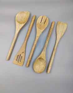 Ensemble de couverts jetables écologiques en bois de bouleau 160 mm – Cuillère, fourchette, couteau biodégradables et compostables pour la restauration - Product Image 4