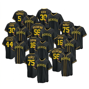 Derniers uniformes de baseball personnalisés OEM, vente en gros, numéros personnalisés, maillots de softball en polyester sublimé, maillots de baseball - Product Image 6