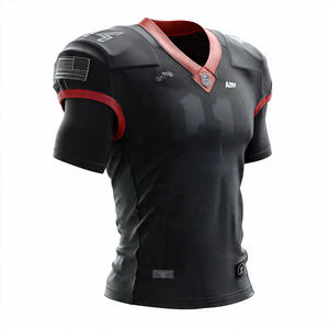 Camiseta Deportiva de Fútbol Americano con Cuello en V, Camiseta de Entrenamiento de Fútbol Americano Unisex - Product Image 1