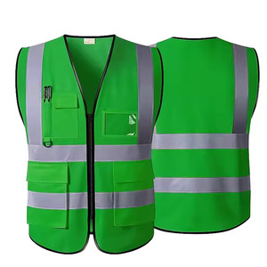 Gilet de sécurité réfléchissant personnalisé avec logo, gilet de travail de construction, gilet réfléchissant haute visibilité avec poches - Product Image 1