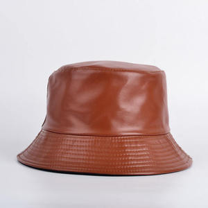 Chapeau Bob Sportif Marron en Coton Unisexe Ajusté Décontracté Couleur Unie Adulte 6 Panneaux Quatre Saisons Nouveau Style Luxe Fait Main - Product Image 4