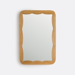 Geometric shape rattan cane <b>mirrors</b> hand-<b>crafted</b> wall mounted <b>mirror</b> great quality for sale - Product Image 2